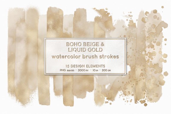 Boho Beige Gold Watercolor Brush Strokes: A Practical Guide for Creative Workflows