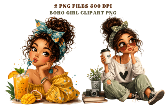 Boho Girl PNG and Cute Fashion Girl Clipart: A Guide to Quality Digital Assets