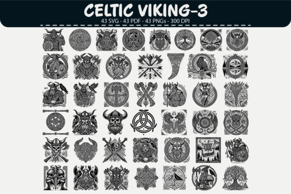 Celtic Viking Vector Set – 43 Designs