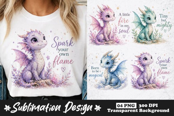 Cute Baby Dragon Sublimation PNG Designs: A Strategic Asset for Creative Businesses