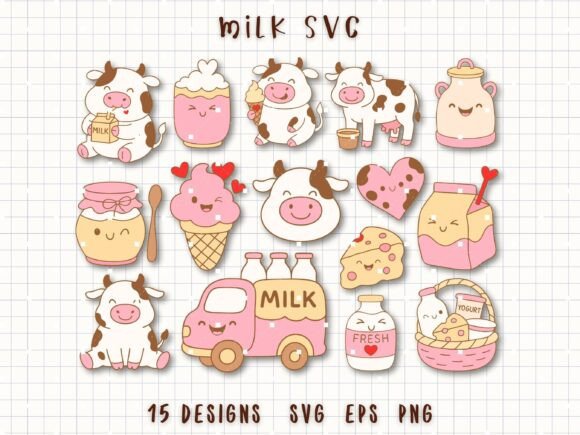 Farm Milk SVG Cute Cow Clipart: A Practical Asset for Creative Projects