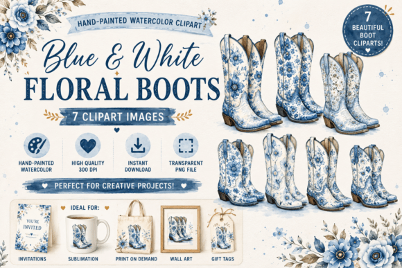 The Art of Blue and White Floral Western Boots: Style, Symbolism, and Creative Application