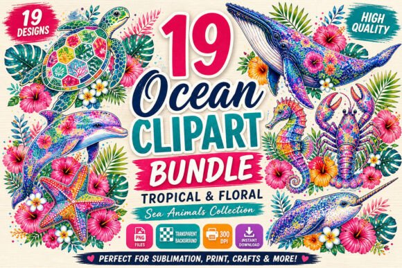 Tropical Floral Sea Animals PNG Bundle: A Practical Guide for Designers