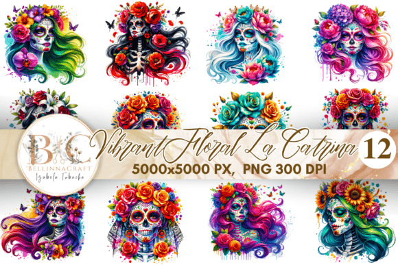 Vibrant Floral La Catrina Clipart PNG: A Practical Guide for Creators